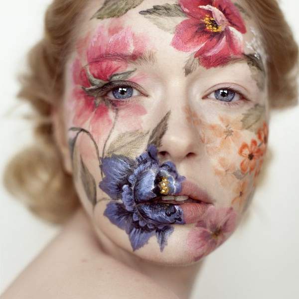 25+ Coolest Floral Makeup Looks