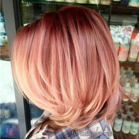 Pink Salmon Hair Color. So Hot!