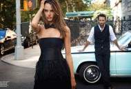 Alessandra Ambrosio and Rodrigo Santoro by Eric Guillemain for Vogue Brasil