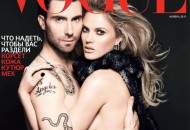 Anne Vyalitsyna and Adam Levine by Alix Malka for Vogue Russia