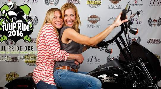 Katee Sackhoff and Tricia Helfer on Tulip Ride 2016