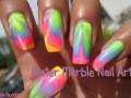 Water marble nail art tutorial