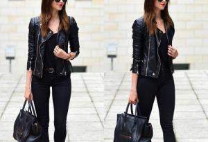 Black leather look. Мои любимые образы